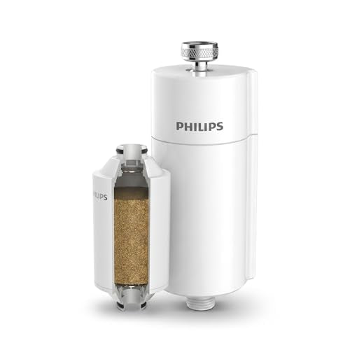 PHILIPS Shower Filter for Hard Water, 3-Stage Filtration with NSF Certified KDF, Softens Water for Healthier Skin & Hair, Reduces Chlorine Rust Sediments, Easy DIY Install, White, AWP1775WH/37 - color: White, size: Shower Filter Set