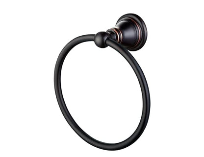 F-0801-ORB Bath Towel Ring, Bathroom Hardware Accessories Wall Mounted Towel Holder for Bathroom,Oil Rubbed Bronze Finished - color: Oil Rubbed Bronze