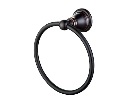 F-0801-ORB Bath Towel Ring, Bathroom Hardware Accessories Wall Mounted Towel Holder for Bathroom,Oil Rubbed Bronze Finished - color: Oil Rubbed Bronze