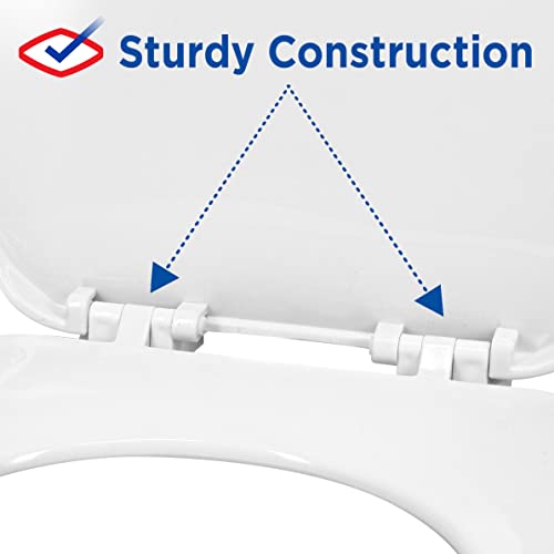 Clorox Elongated Plastic Toilet Seat with Easy-Off Hinges, Wiggle-Free - style: Elongated Plastic