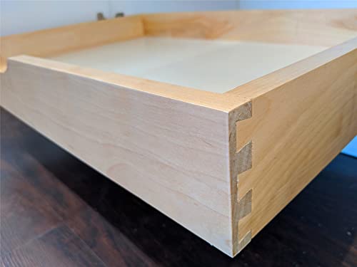 26'' Under Sink Organizers Storage Dovetail Drawer Rollout Drawer Wood Tray Kitchen Organizer Cabinet Slide Out Shelve Pull-Out Shelf Organization Assembled w/Sliders (26'' Width/one Drawer) - size: 26'' W x 18''D