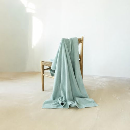 SALBAKOS 100% Turkish Cotton Bath Sheet 40x80 inch (1-Piece Seafoam Green) | Extra Large Jumbo Oversized Bathroom and Beach Towel, Super Soft Highly Absorbent Thick Premium Hotel Quality, Made in Turkey - color: Seafoam Green, size: Jumbo Bath Sheet