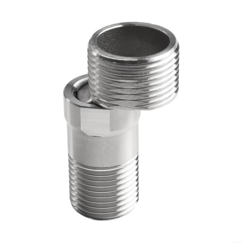 Shower Head Swivel Ball Adapter, Swivel Head Connector, Shower Angle Conversion Component, Fits Fixed, Hand Held & Rain Shower Heads(1PCS) - size: 1PCS