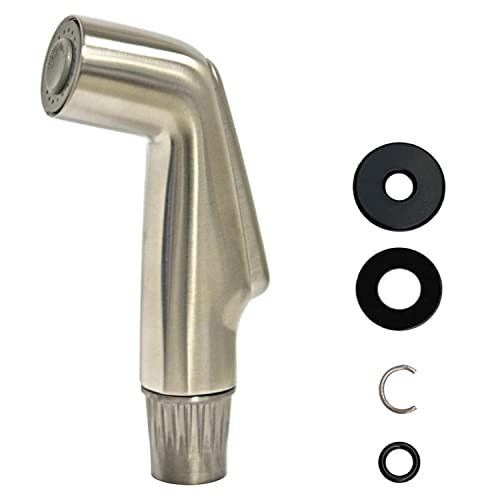 Kitchen Sink Side Spray Head, Sink Sprayer Attachment, Pull Out Spray Head, Faucet Sprayer Replacement, Brushed Nickel
