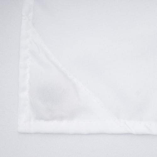 Barossa Design Fabric Snap-in Replacement Liner 179" W x 51" H Wrap Around - Hotel Style Removable Liner with Magnets for Clawfoot Tub, Machine Washable & Water Repellent - White, 179x51 - color: White, size: 179"W x 51"L (Pack of 1)