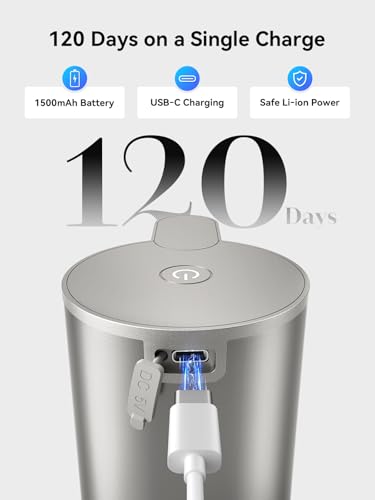 Automatic Foaming Soap Dispenser Touchless, 0.2s Fast Sensor, USB-C Rechargeable, Smudge-Resistant Stainless Steel, Hand Soap Dispenser for Bathroom, Kitchen, Hotel, Silver - color: Stainless Steel (Sliver)