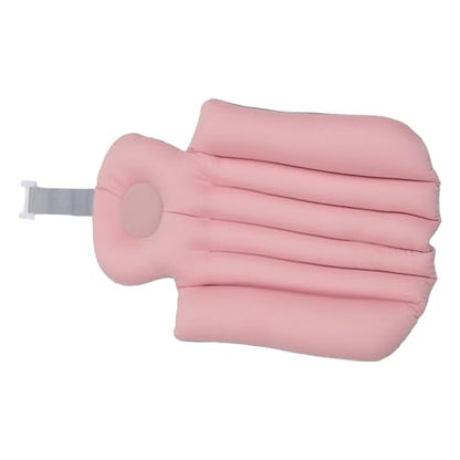 Adult Bath Pillow Suction Cup Design Neck Back Support Nonslip Bath Mat for Home Bathroom (Pink) - color: Pink