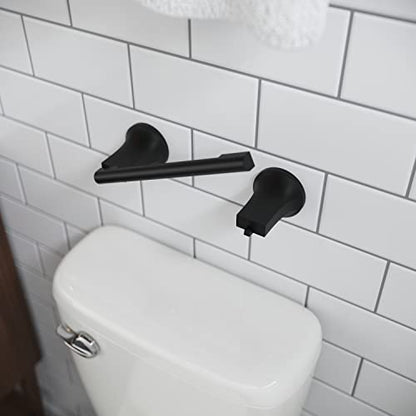 Pfister BPHPFM0B Pfirst Modern Toilet Paper Holder, Matte Black (Pack of 3) - color: Matte Black, size: 3 Pack