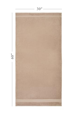 Ozdilek 6-Piece Bath Towel Set, 2 Bath, 2 Hand, 2 Wash, 100% Cotton Turkish Towels, 2 Bath Towels (30x60/550 GSM), 2 Hand Towels (16x30/575 GSM), 2 Washcloths (13x13/600 GSM) (Seahorse Beige) - color: Seahorse
