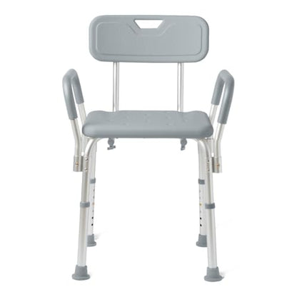 Caring Bath Chair for Seniors, Shower Seat with Removable Backrest, Suction Feet, Non-Slip Adjustable Height Shower Bench for Elderly, Disabled, 350 lb Weight Capacity, Bathroom Stool for Tub & Shower - size: Removable Backrest