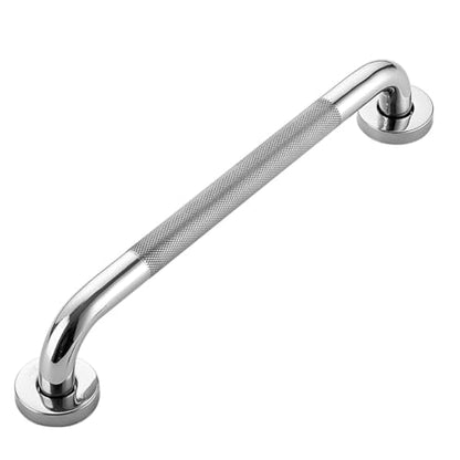 Baluue Stainless Steel Non-Slip Grab Bar 30cm Textured Safety Handrail for Bathroom Toilet Shower Support Handle for Elderly and Disabled Home Use