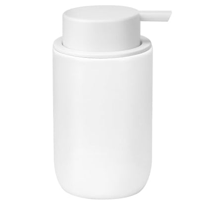 Soap Liquid Dispenser Ceramic with Easy-to-Press Pump Hand Liquid Dispenser for Shampoo Bathroom Countertop 13.5 oz - color: Liquid-white