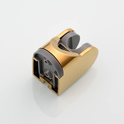 ABS Shower Head Holder Adjustable Wall Mount Bracket for Hand Shower Titanium Gold, ST01J - style: Titanium Gold