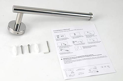 TocTen Hand Towel Holder/Towel Ring - Thicken SUS304 Stainless Steel Bathroom Hand Towel Bar, 9Inch Heavy Duty Wall Mounted Towel Rack Hanger (Polished Chrome) - color: Chrome, size: 9 In-Round