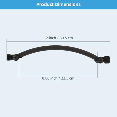Hibbent All Metal 10'' Shower Head Extension Arm, Oil Rubbed Bronze | Solid Brass Adjustable Shower Arm with Lock Joint, Flexible Height & Angle, Universal Connection Shower Head Extender - color: Oil Rubbed Bronze, size: 10 Inch