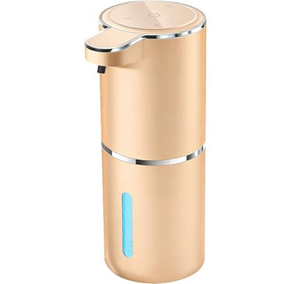 Automatic Liquid Soap Dispenser Bathroom Kitchen Dish Liquid Body Shampoo Shower Gel Hand Free Liquid Wall Mount Touchless Soap Dispenser 380ml Auto Liquid Dispenser Sylfu - color: Golden-liquid