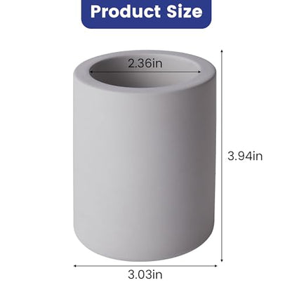 Drying Stone Toothbrush Holder, Diatomite Toothbrush Holders for Bathroom Counter, Quick Drying Electric Toothbrush and Toothpaste Holder Bathroom Organizer, Light Grey - color: Light Grey