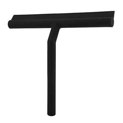 Squeegee for Glass Doors, Rubber Squeegee Head and Stainless Steel Holder for Glass Doors, Bathroom, Shower Doors, Mirrors, Tiles, and Car Windows