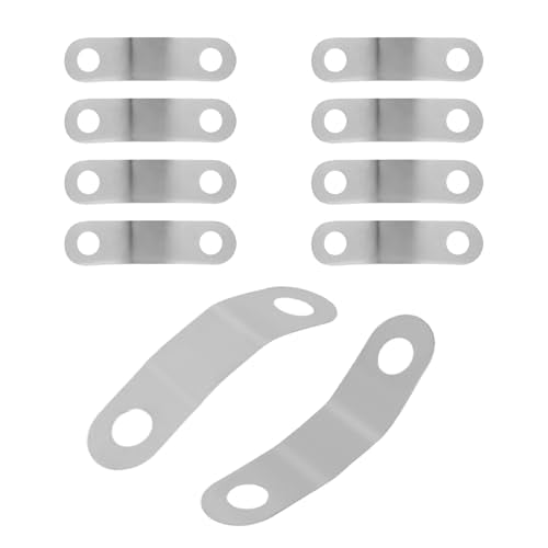 10pcs Pop-Up Clevis Clip, Stainless Steel U-Shaped Spring Sink Stopper Bracket Clips Replacement for Tub Drain Mount Linkage Assembly Compatible with Danco 34807 Parts
