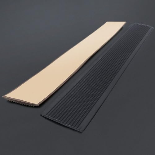 1M PVC Self-Adhesive Anti-Slip Stair Tape Treads Carpet Floor Sticker Safety Waterproof Bathroom Floors Ground Sealing Strip(Black)