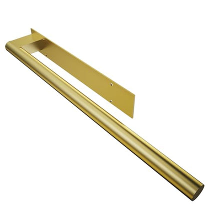Hand Towel Holder, Adhesive or Drill Wall Mount, Gold | 15 Inch Hand Towel Bar, 304 Stainless Steel, Rustproof, Stick on Towel Racks for Bathroom, Kitchen, RV - color: Gold