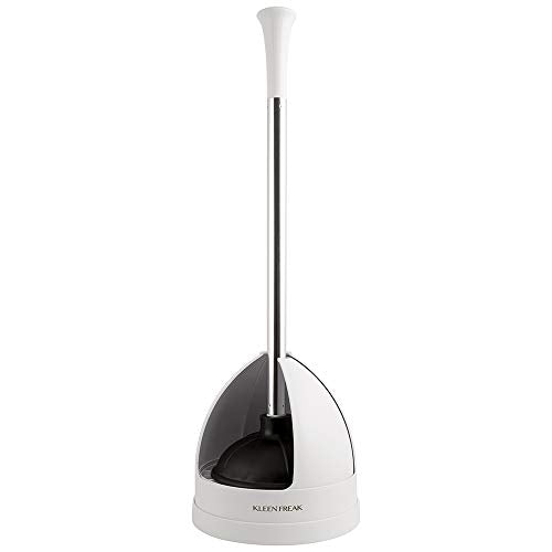 23-in. Heavy-duty Toilet Plunger with Twister Caddy 3019000, Versatile Bathroom Accessory Set and Apartment Must-have, Toilet and Plunger for Bathroom with Toilet Caddy
