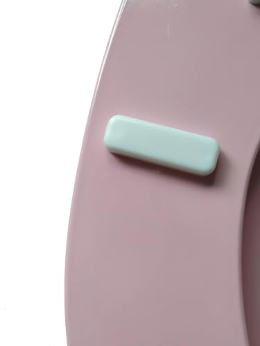American Dream 17" MDF Toilet Seat – Pink Finish, Durable Medium-Density Fiberboard Construction with Easy-Install Hardware and Standard Round Fit - color: Pink