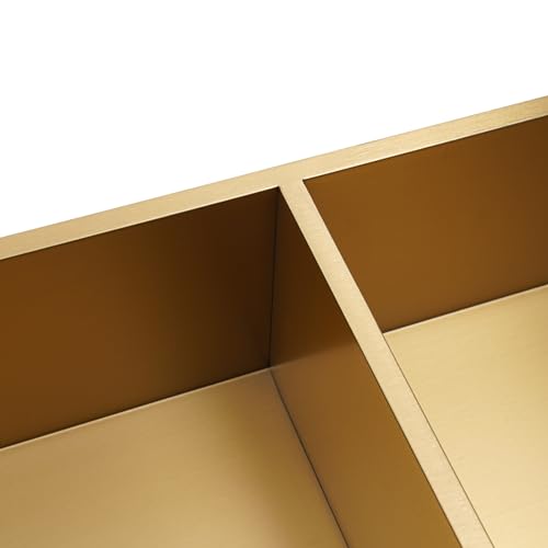 3-Tier Modern Stainless Steel Shower Niche, Titanium Gold, 11" X 35", Recessed Vertical Shower Niche for Storage Soap Shampoo - color: Titanium Gold