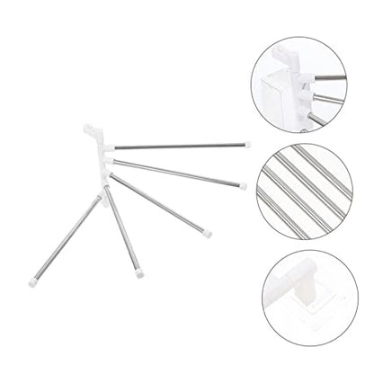 Operitacx Rotatable Bar Stainless Steel Towel Mounted Holder Punch Installation Resistant Kitchen Bathroom Storage Shelf for Towels