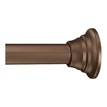 Moen TR1000OWB 44-72-Inch Adjustable Tension Mounted Straight Shower Curtain Rod, Old World Bronze - color: Old World Bronze