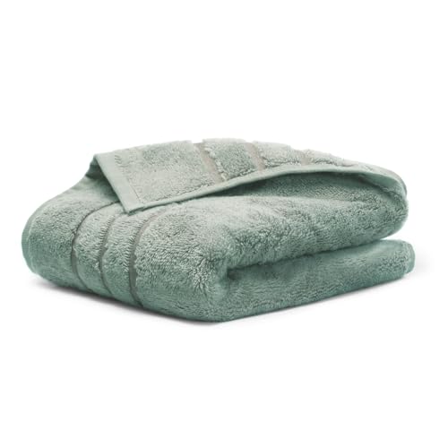 Cariloha Hand Towel - Extra-Smooth and Soft - Ocean Mist - 16" x 30" | Plush, Quick-Dry Towels, Turkish Cotton, Bamboo Viscose Blend, Highly Absorbent Bathroom Hand Towels, Odor Resistant - color: Ocean Mist
