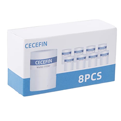 8pcs White Filter Element Replacement for CECEFIN Filtered Faucet Extender | Remove Sediment/Rust Impurities >1um, 1"(D)*1.41"(H) Filter Cartridge for (B0BHVS5JBL/B0DCG64HSL), Improve Water Conditions - color: C2- White- Water Filter