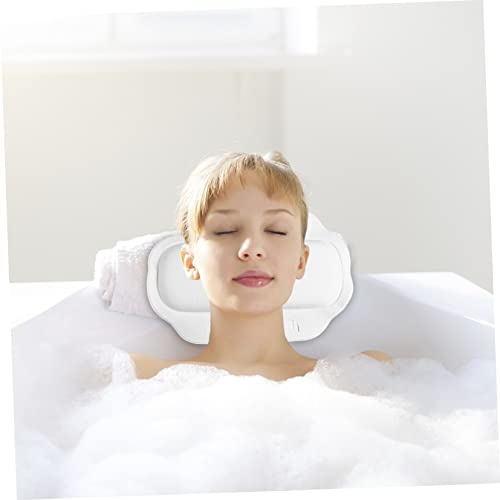 Bathtub Pillow with Ultra-Large Suction Cups for Secure Non-Slip Support Spa Bath Cushion for Head and Neck Comfort Fits Most Tubs Ideal for Relaxing Home Baths and Shower Spa Sessions