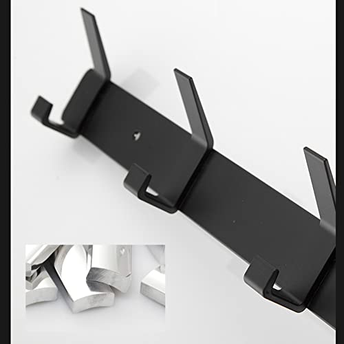 ICOBES Coat Hooks Heavy Duty Towel Hooks Space Aluminum Wall Hook Black Hat Hooks Wall Mounted Coat Rack for Robe and Clothes Wall Coat Rack