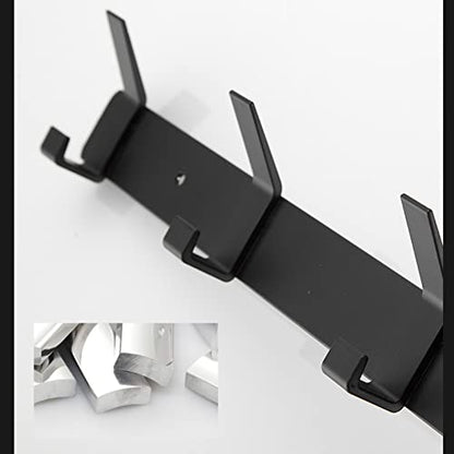 ICOBES Coat Hooks Heavy Duty Towel Hooks Space Aluminum Wall Hook Black Hat Hooks Wall Mounted Coat Rack for Robe and Clothes Wall Coat Rack