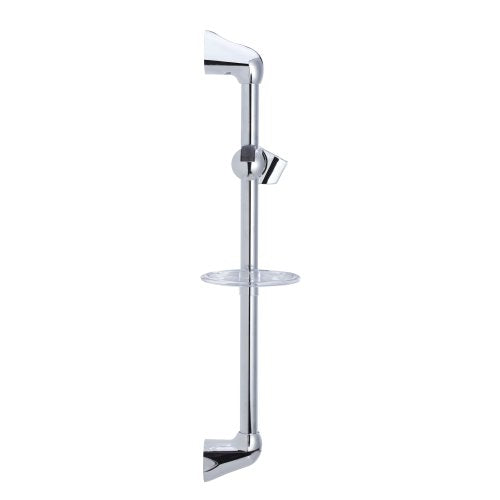 Dura Faucet DF-SA300CL-CP RV Handheld Showerhead Slide Bar (Chrome) | RV handheld showerhead slide bar with water-saving control. Fits standard RV shower hoses. Chrome finish. - color: Chrome