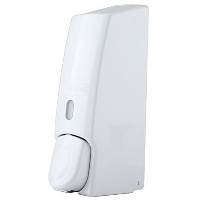 Soap Dispenser Wall Mount Foaming, 600ml Wall Mounted Manual Foam Soap Lotion Dispenser Rechargeable for Kitchen Bathroom Commercia(White)