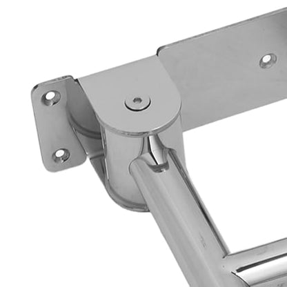 Marhynchus Flip Up Bathroom Grab Bar, Stainless Steel Wall Mount Toilet Handrails, 23.6 Inch Foldable Support Rail, 440 Lb Capacity, Space Saving for Elderly Seniors Disabled