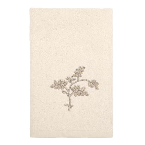 Avanti Linens - Fingertip Towel, 100% Soft & Absorbent Cotton Towel, Nature-Inspired Home Decor (Willow) - color: Willow Ivory, size: Fingertip Towel