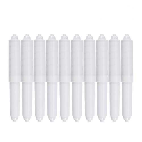 Toilet Paper Holder, 10 Pieces Toilet Paper Holder Roller Spindle Replacement Rod Plastic Spring Loaded