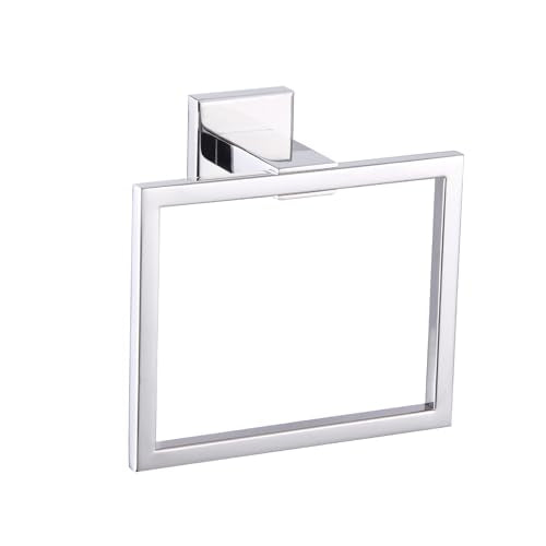 GERZWY Bathroom Hand Towel Holder Polished Stainless Steel Towel Ring for Bath Kitchen Garage Heavy Duty Wall Mounted JG1906-JG - color: Polished