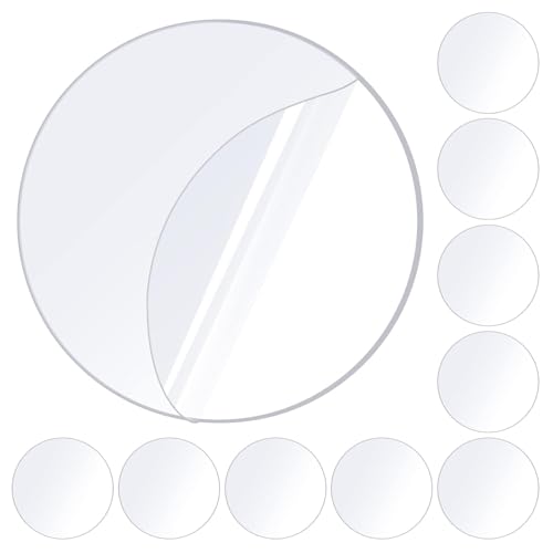 ZOMPAGO Heavy Duty Double Sided Mounting Circle Tape Picture Hanging 10PCS | Waterproof, strong high strength adhesion, removable no residue, shower applicable, durable wall mounting adhesive dots - size: 10PCS（Circle）