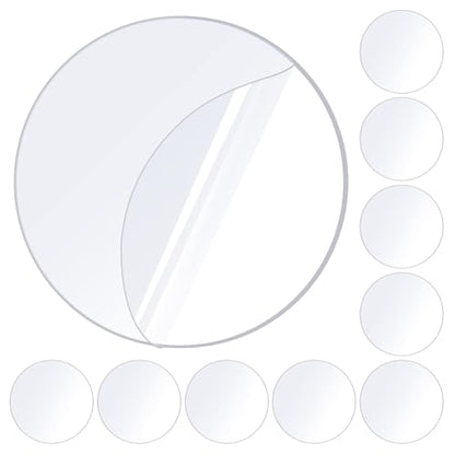 ZOMPAGO Heavy Duty Double Sided Mounting Circle Tape Picture Hanging 10PCS | Waterproof, strong high strength adhesion, removable no residue, shower applicable, durable wall mounting adhesive dots - size: 10PCS（Circle）