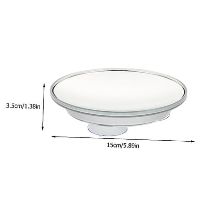 CALLARON 2pcs Suction Cup Magnifying Glass Makeup Vanity Mirror Light Travel Lighted Makeup Mirror Stand