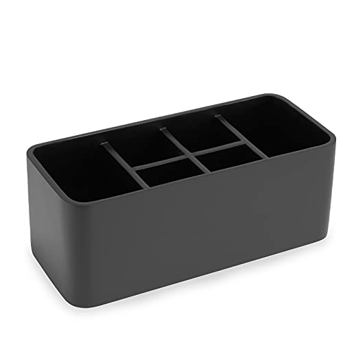 Toothbrush Holder for Bathrooms Toothpaste Holder Stand Bathroom Organizer for Toothbrush Makeup Brushes Holder (Black) - color: Black2