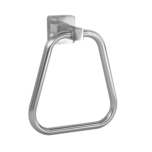 Towel Holder for Bathroom Wall Towel Ring Stainless Steel Hand Towel Holder Heavy Duty Towel Hanger for Bath, Kitchen (Brushed Nickel) - color: Brushed Nickel