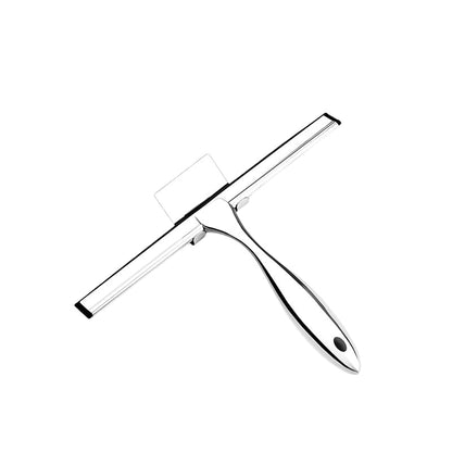 All-Purpose Shower Squeegee for Glass Doors,Tile Shower Walls,Squeegee for Shower Glass,Shower Squeegee,Bathroom, Window,Floors, Glass and Car Windshield, Mirrors and Kitchen-Stainless Steel