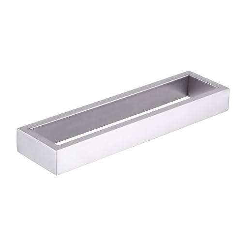 GERZWY Bath Towel Holder SUS304 Stainless Steel Towel Hanger Towel Ring for Bathroom Lavatory Wall Mount Contemporary Style, Brushed Finish HG1706-LS - color: Brushed