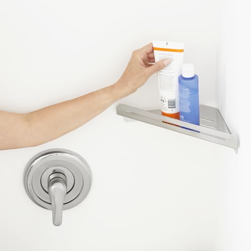 Seachrome Corner Shower Shelf in a Satin Finish,700-7006-SS - color: Satin