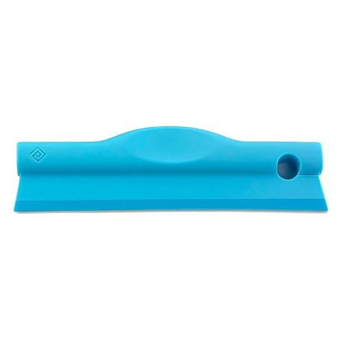 Polder Swipe Squeegee, Window Cleaner with Silicone Blade, Shower Squeegee with Flexible Handle, Ideal for Car, Kitchen, Bathroom, Shower Mirror, and More, Cleaning Supplies, Turquoise